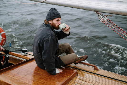 Man Sitting on Boat